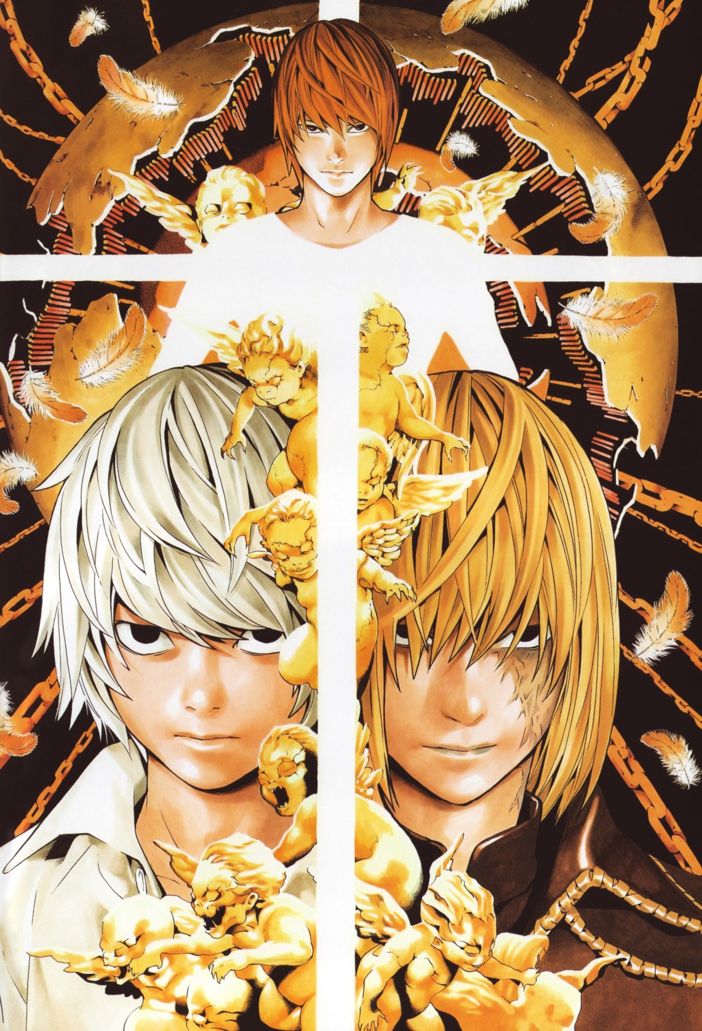 Obata Takeshi Death Note Mello Near Yagami Light Male 25407 Yande Re